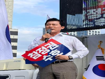 구자근 국회의원, 장동혁 당대표와 국민 참정권 수호 규탄대회 참석